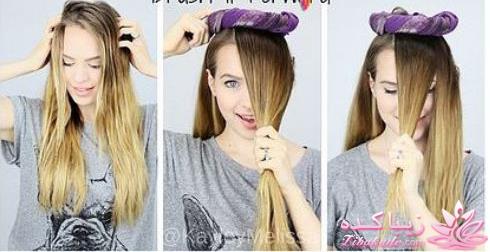 فر کردن موهای لخت به روش خانگی 